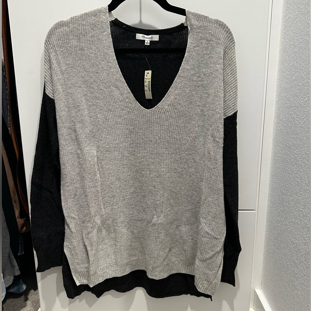 Madewell two toned sweater